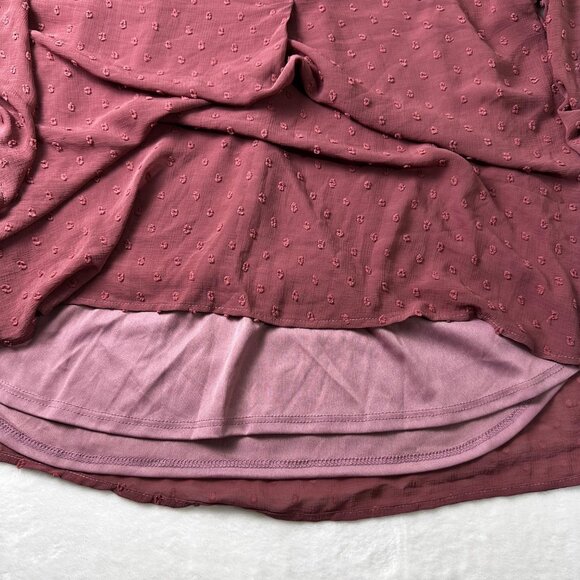 Beacon Apparel Womens Elegant Blouse Rose Sz S Texture Bohimian Blouse NWOT - Picture 10 of 11